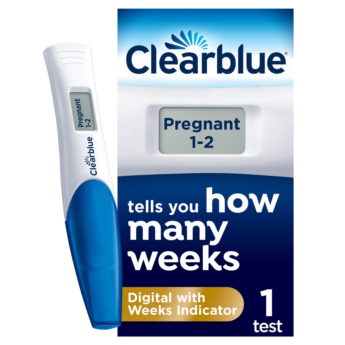 Clearblue Digital Pregnancy Test with Weeks Indicator 1 Pack — image 1