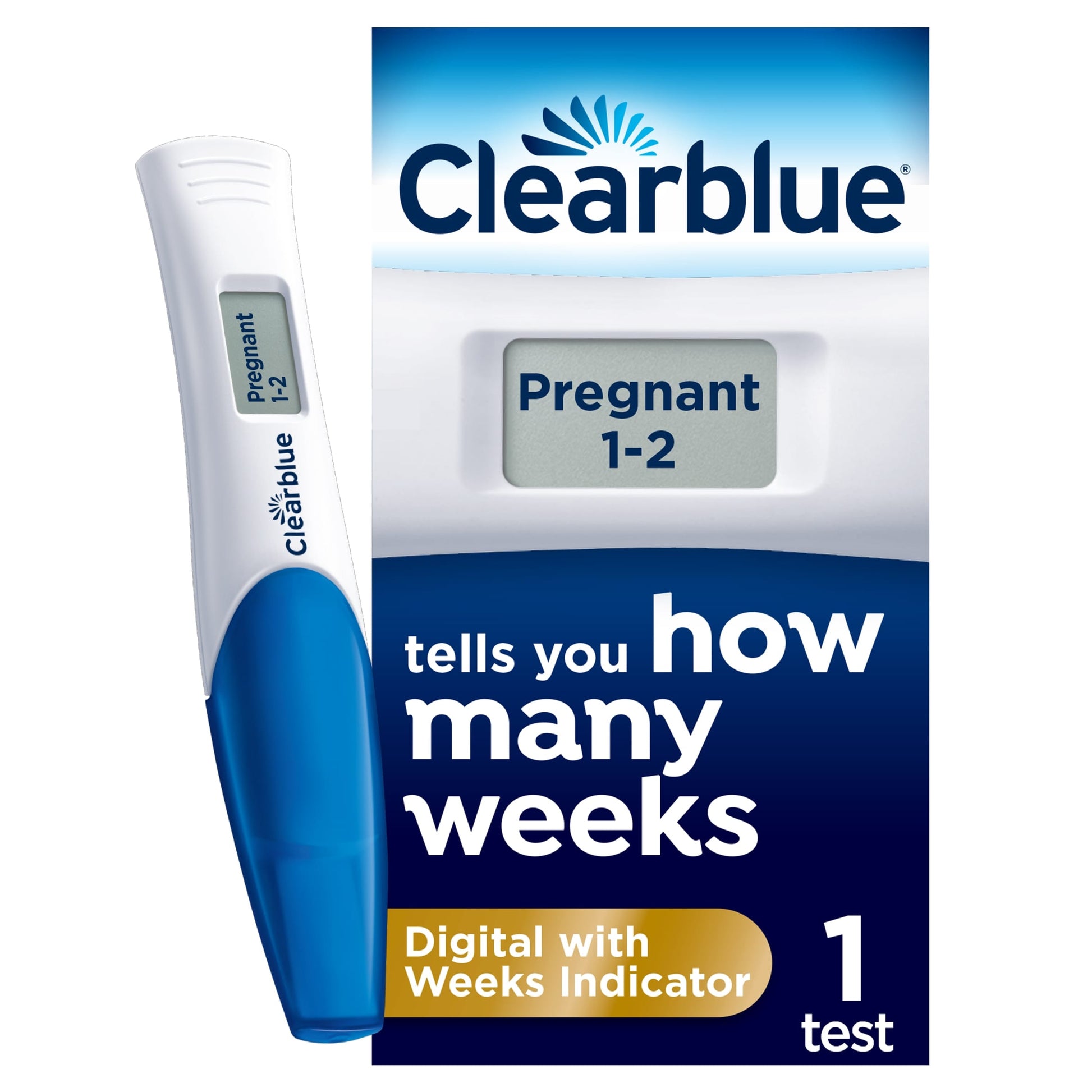 Clearblue Digital Pregnancy Test with Weeks Indicator 1 Pack — image 1