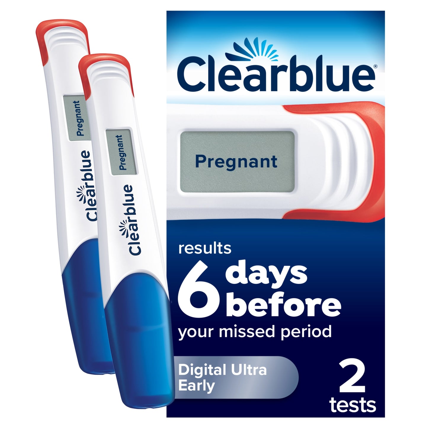 Clearblue Digital Ultra Early Pregnancy Test 2 Pack — image 1