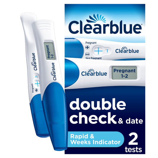 Clearblue Double Check & Date Pregnancy Test Combo Pack with 2 Tests Kit — image 1