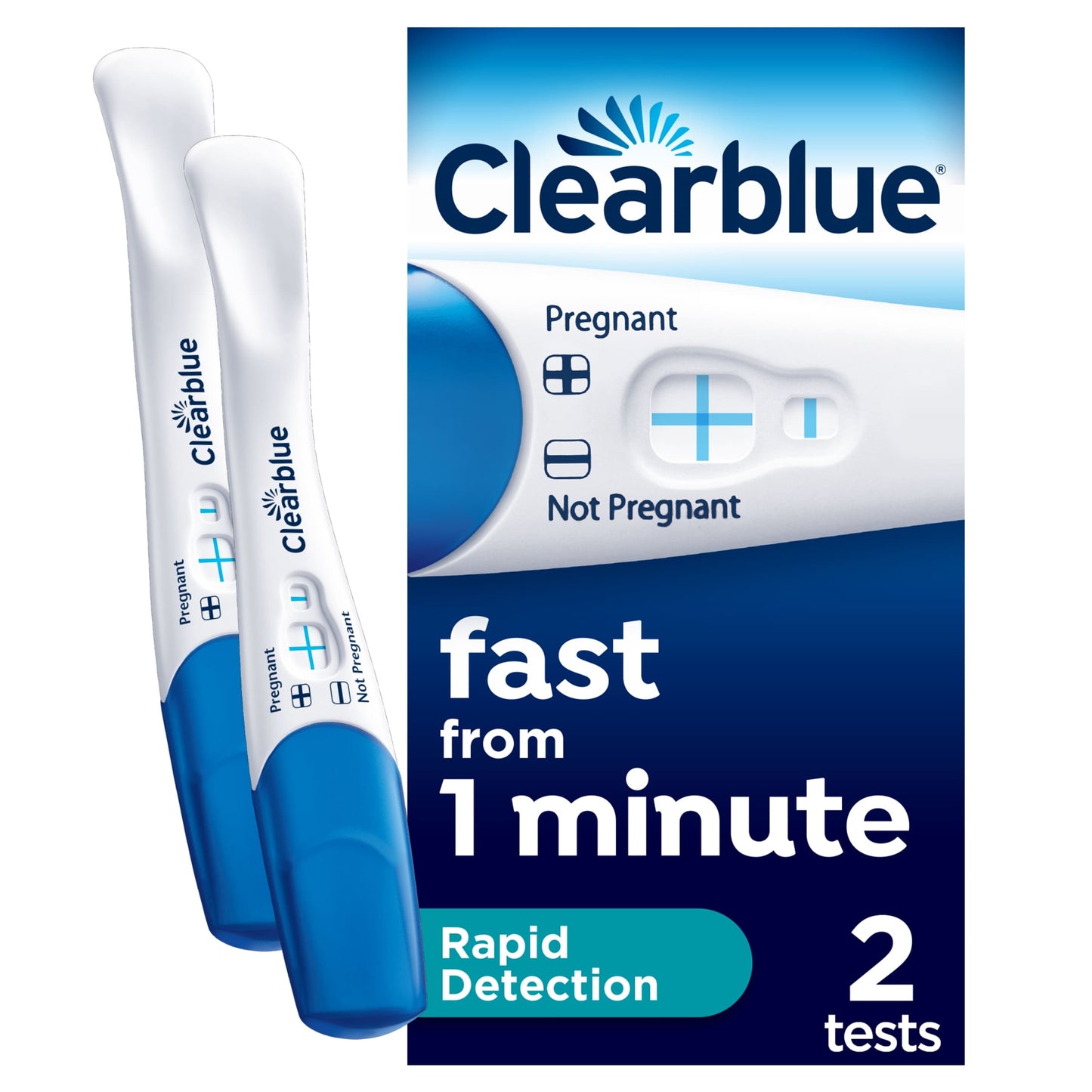 Clearblue Rapid Detection Pregnancy Test 2 Pack — image 1