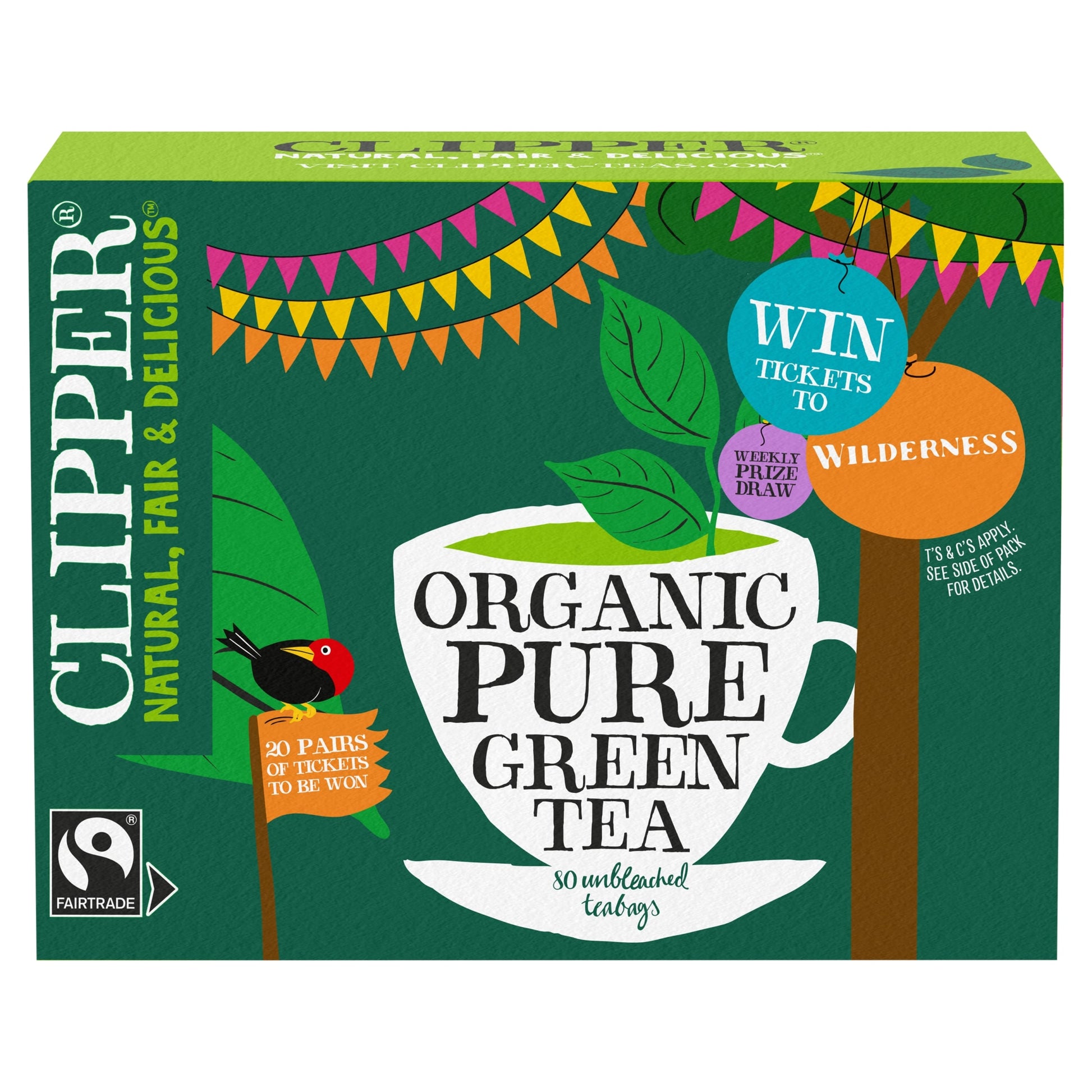 Clipper Organic Fairtrade Green Tea 80S — image 1