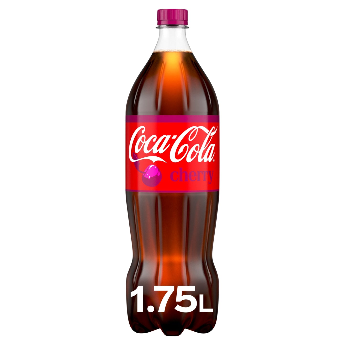 Coca-Cola Cherry Soft Drink Bottle 1.75L — image 1