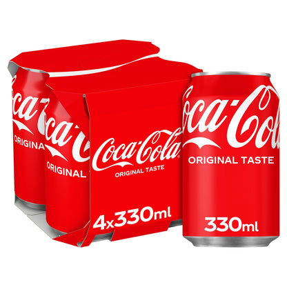 Coca-Cola Original Taste 4 x 330ml — image 1