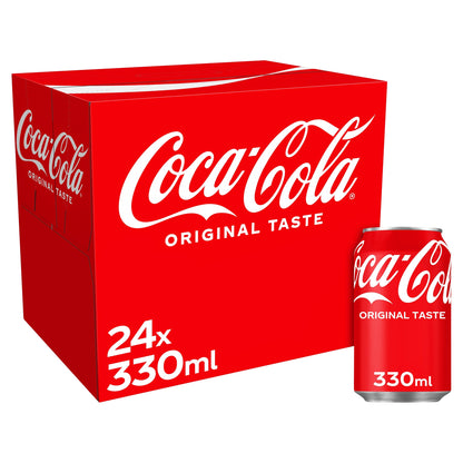 Coca-Cola Original Taste Soft Drink Cans 24 x 330 mL — image 1