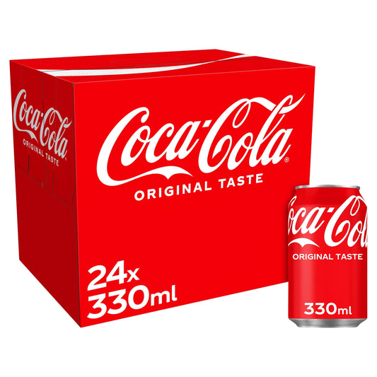 Coca-Cola Original Taste Soft Drink Cans 24 x 330 mL — image 1