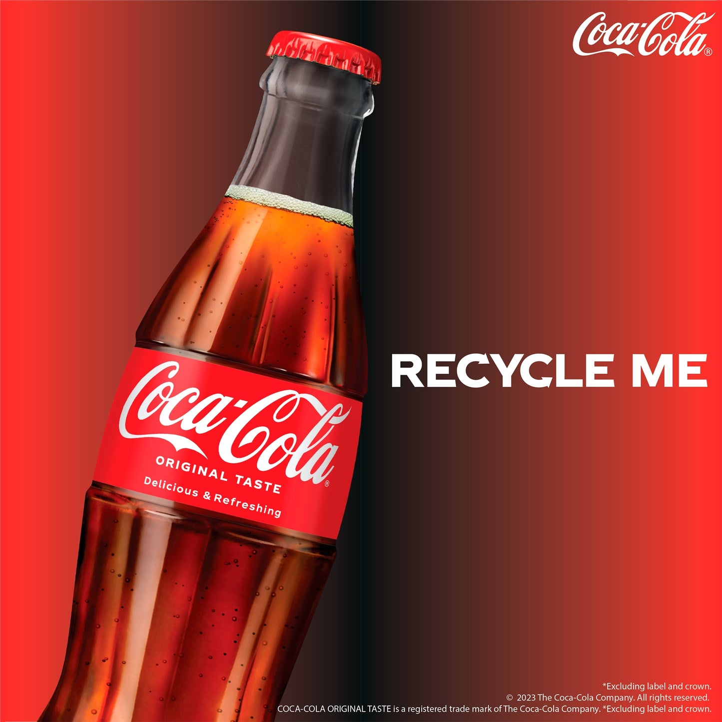 Coca-Cola Original Taste Soft Drink Glass Bottles 4 x 250 mL — image 3
