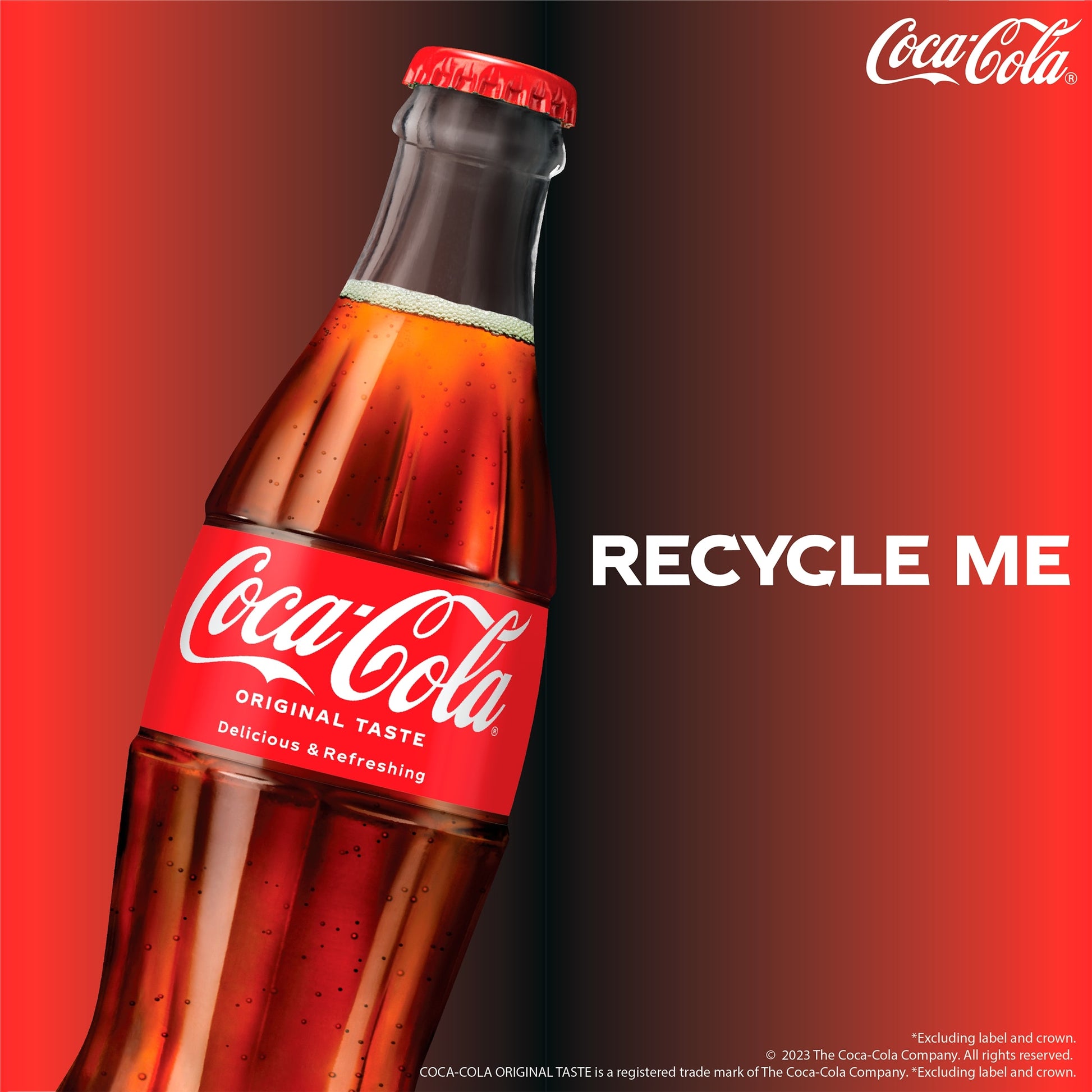 Coca-Cola Original Taste Soft Drink Glass Bottles 4 x 250 mL — image 3