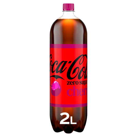 Coca-Cola Zero Sugar Cherry Float Soft Drink Bottle 2L — image 1