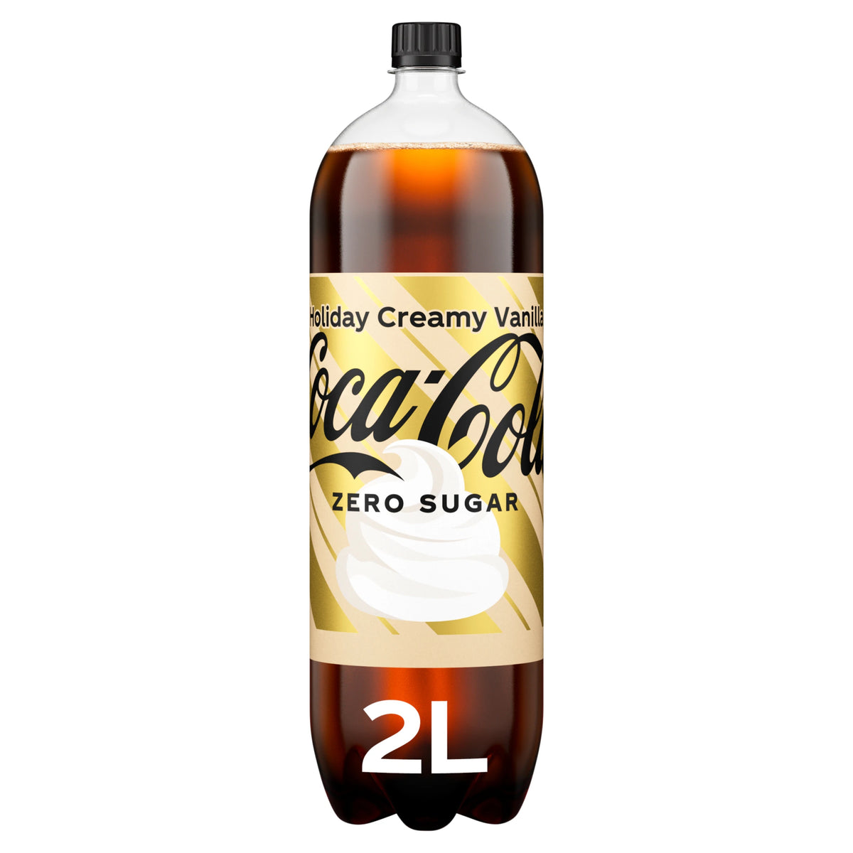 Coca Cola Zero Sugar Holiday Creamy Vanilla 2L — image 1
