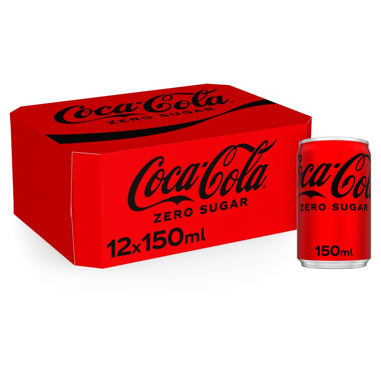 Coca-Cola Zero Sugar Soft Drink Cans 12 x 150 mL — image 1
