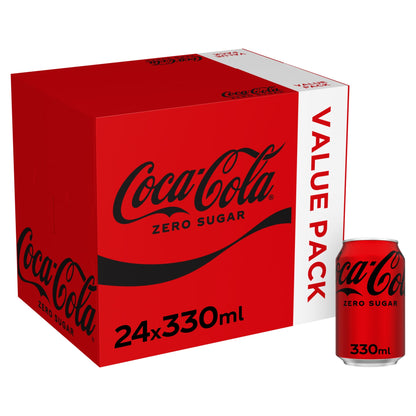 Coca-Cola Zero Sugar Soft Drink Cans 24 x 330 mL — image 1