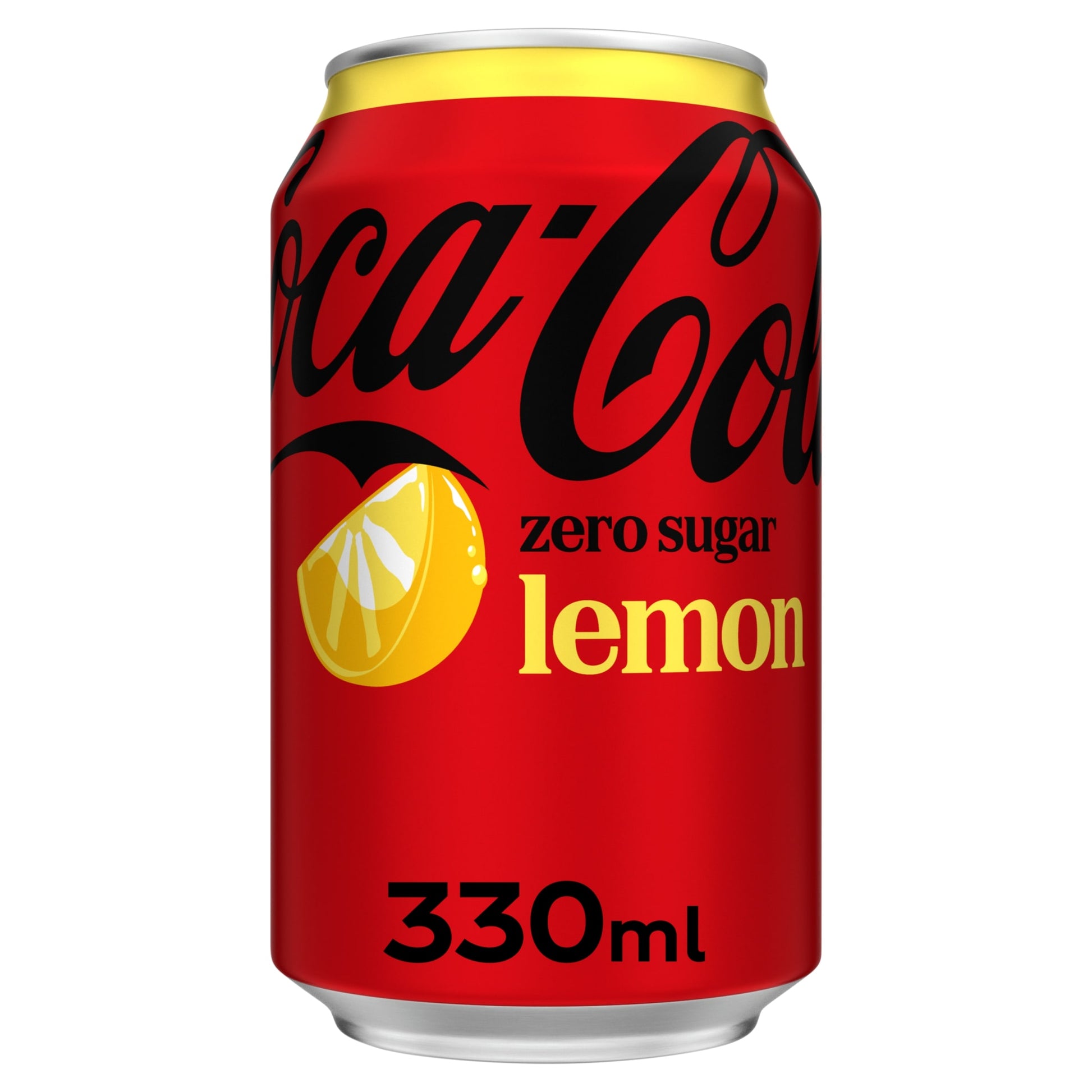 Coca-Cola Zero Sugar Soft Drink - Lemon 330ml — image 1