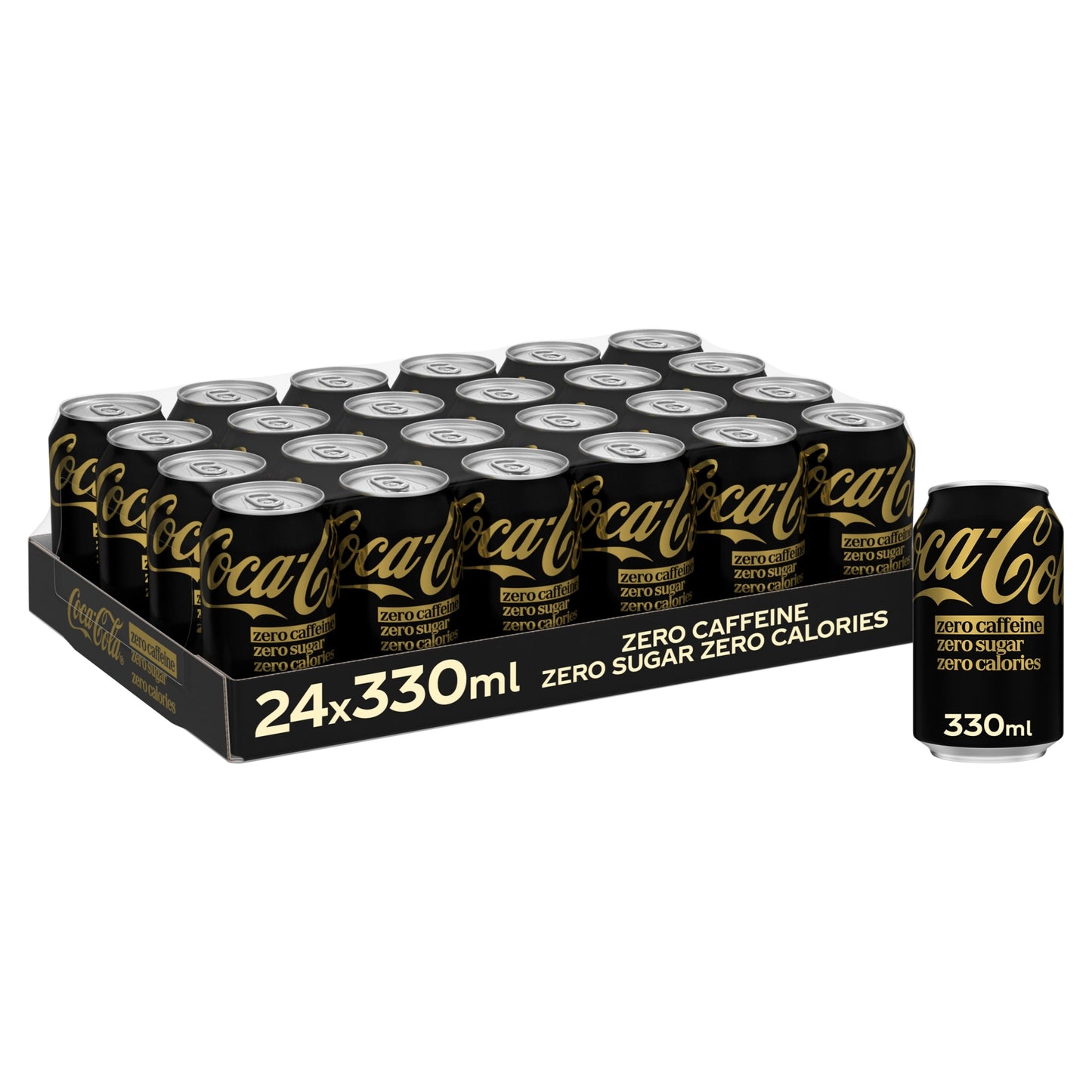 Coca-Cola Zero Sugar Zero Caffeine Soft Drink 24 x 330ml — image 1