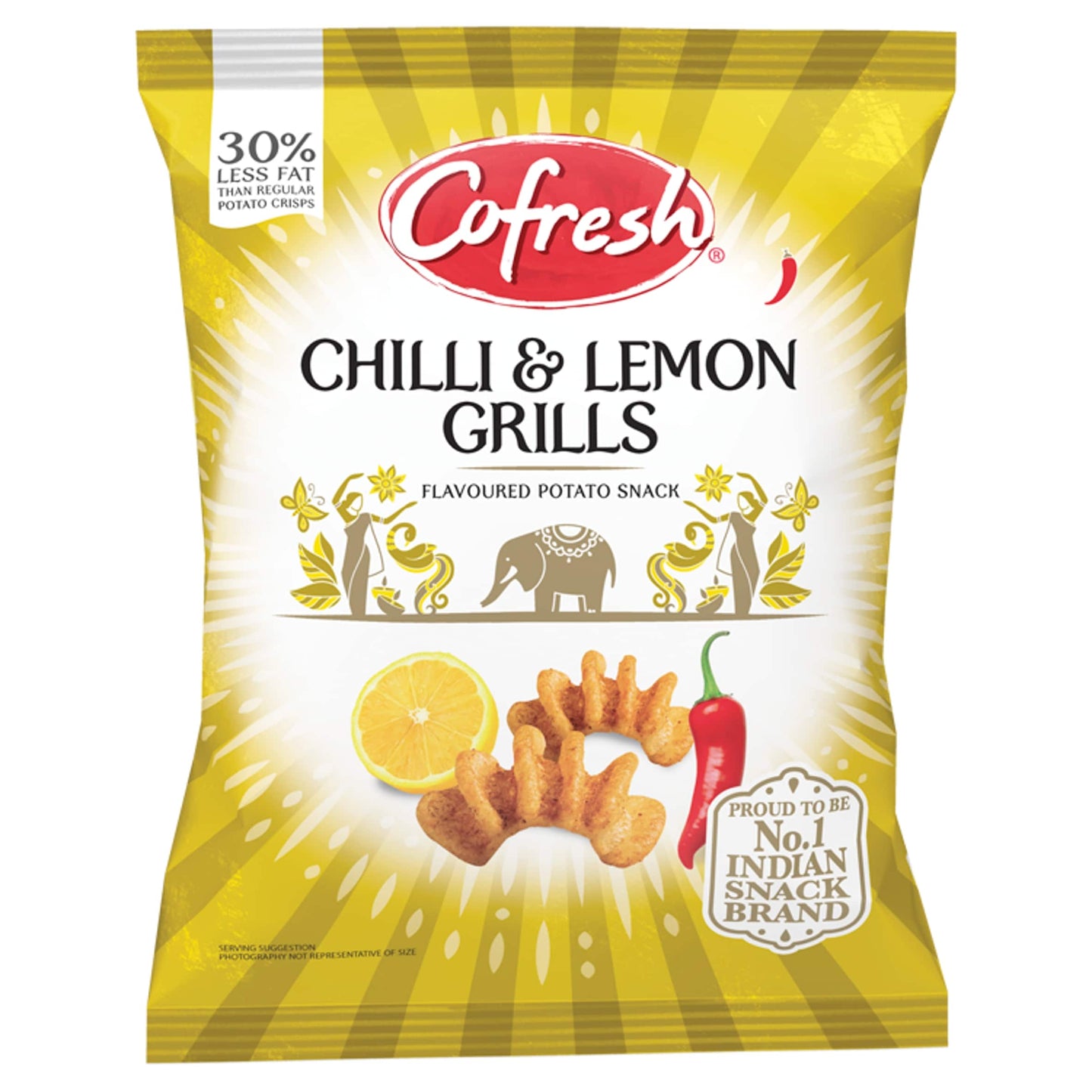 Cofresh Chilli & Lemon Flavour Potato Grills 80G — image 1