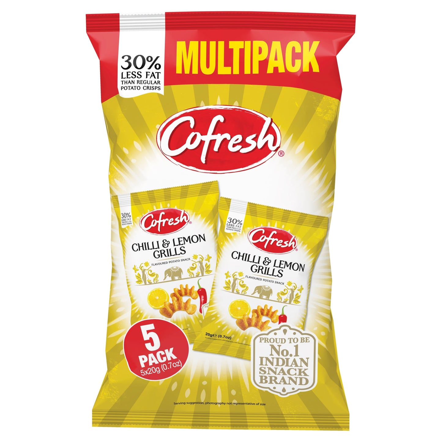Cofresh Chilli & Lemon Grills Multipack 5X20g — image 1