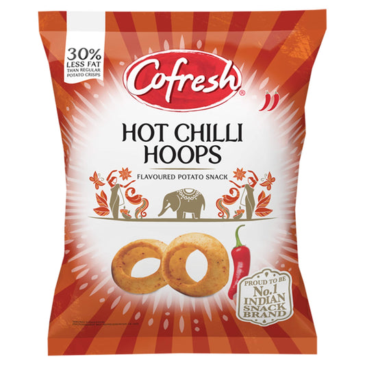 Cofresh Hot Chilli Hoops Flavoured Potato Snack 80g — image 1