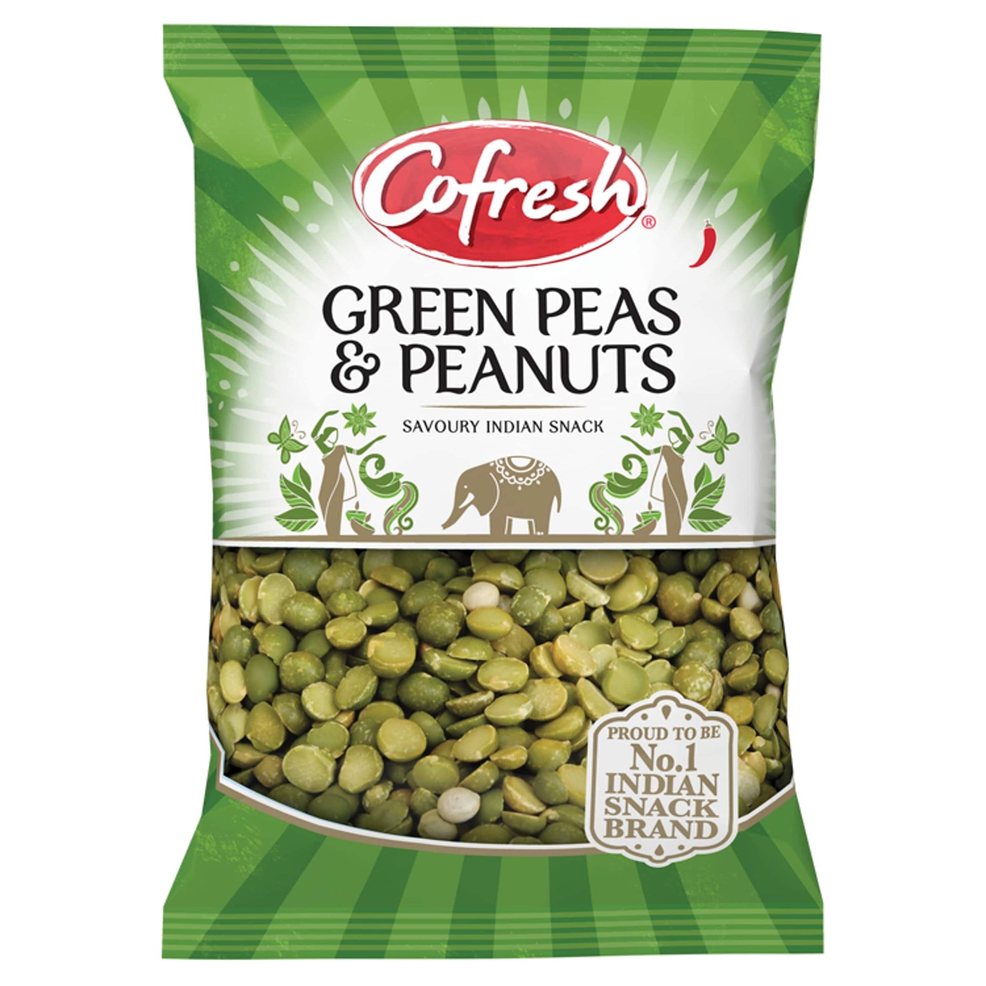 Cofresh Spicy Green Peas & Peanuts 325G — image 1