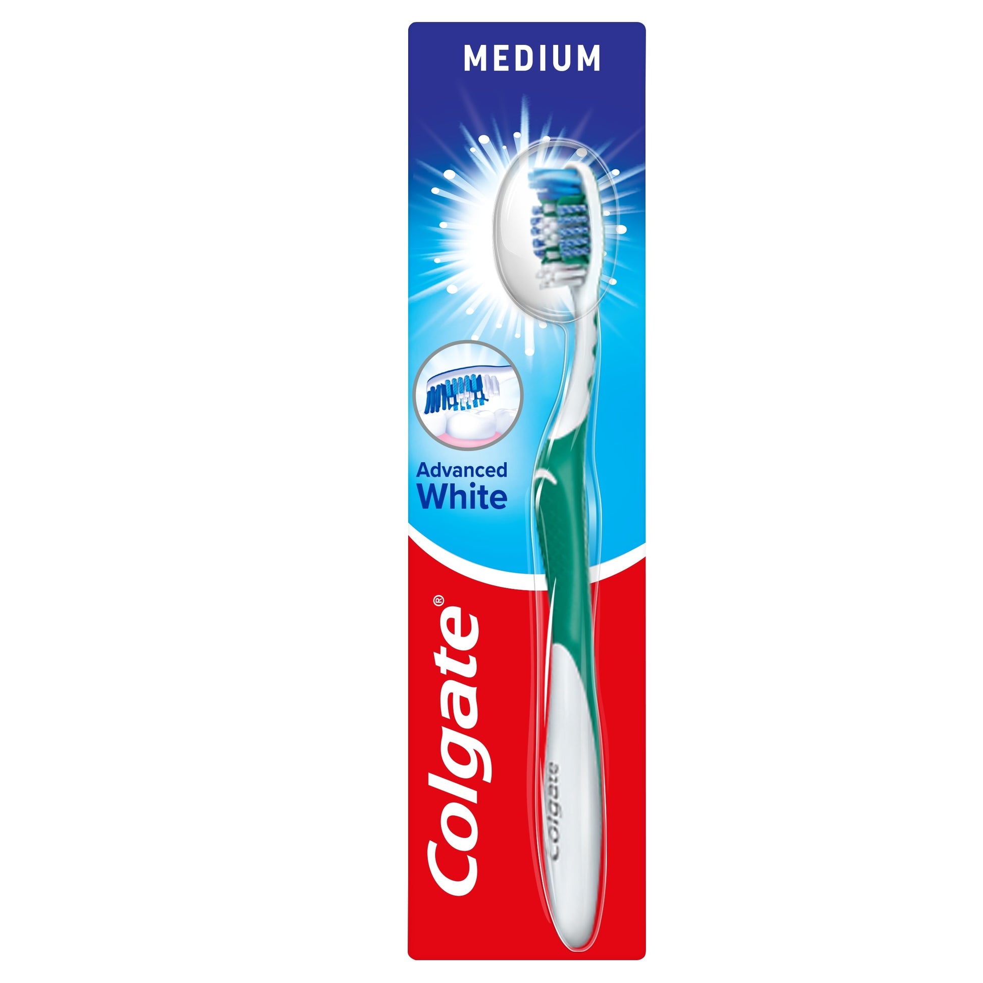 Colgate Advanced White Medium Toothbrush — image 1