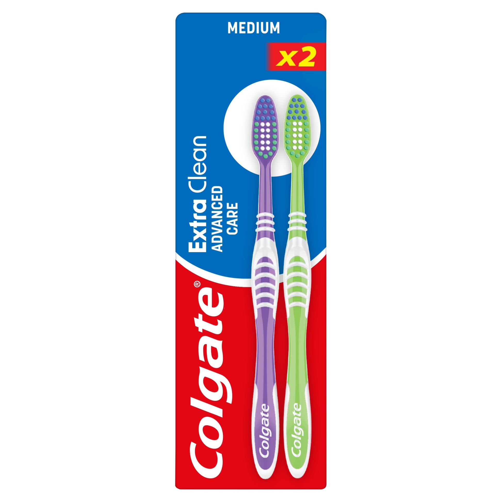 Colgate Extra Clean Medium Toothbrush 2 Pack — image 1