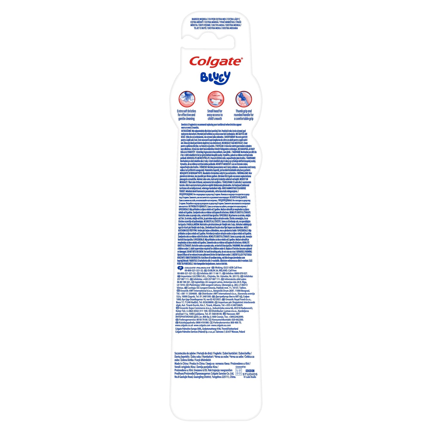 Colgate Kids 3-5 Years Bluey Extra Soft Manual Toothbrush 2 Pack — image 2
