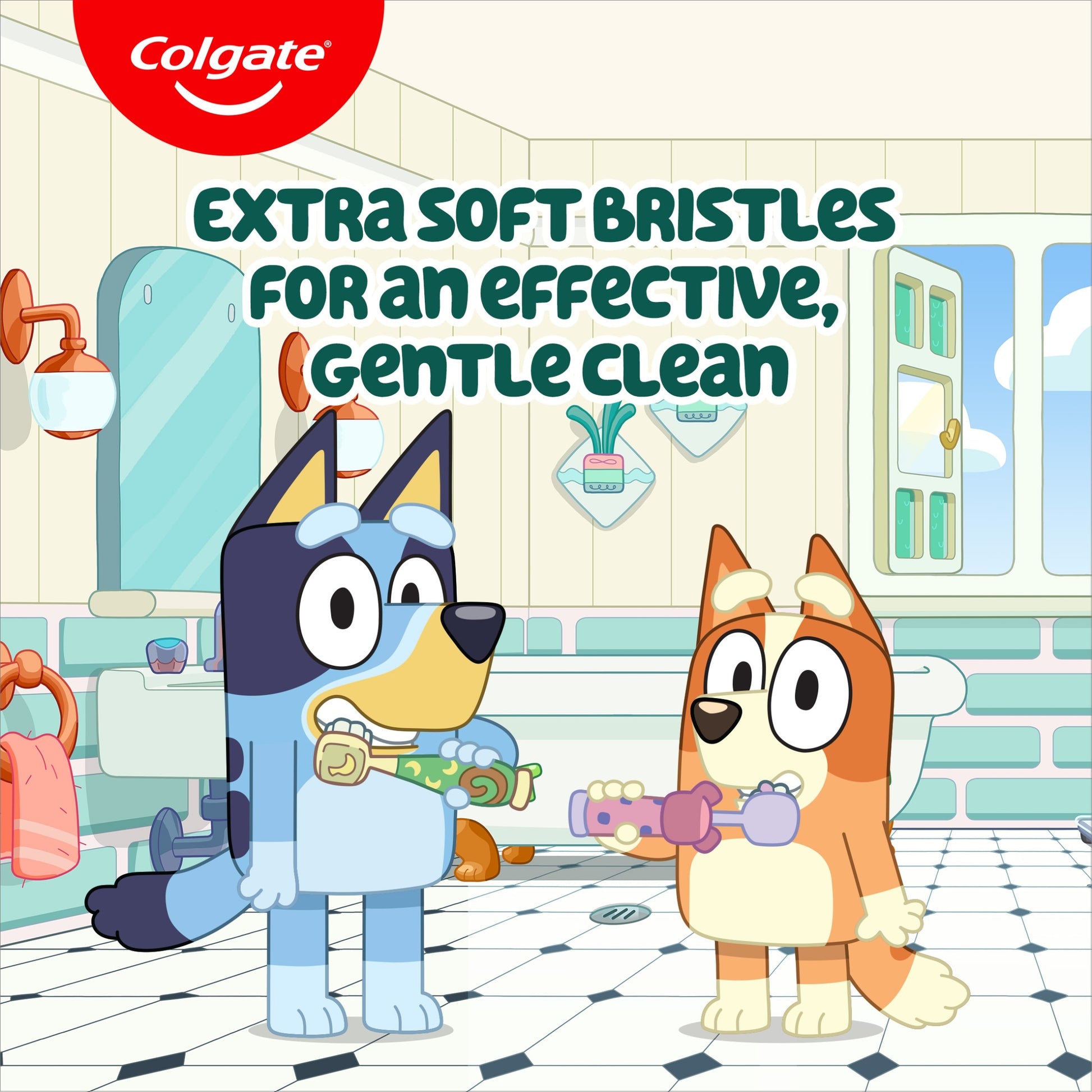 Colgate Kids 3-5 Years Bluey Extra Soft Manual Toothbrush 2 Pack — image 5