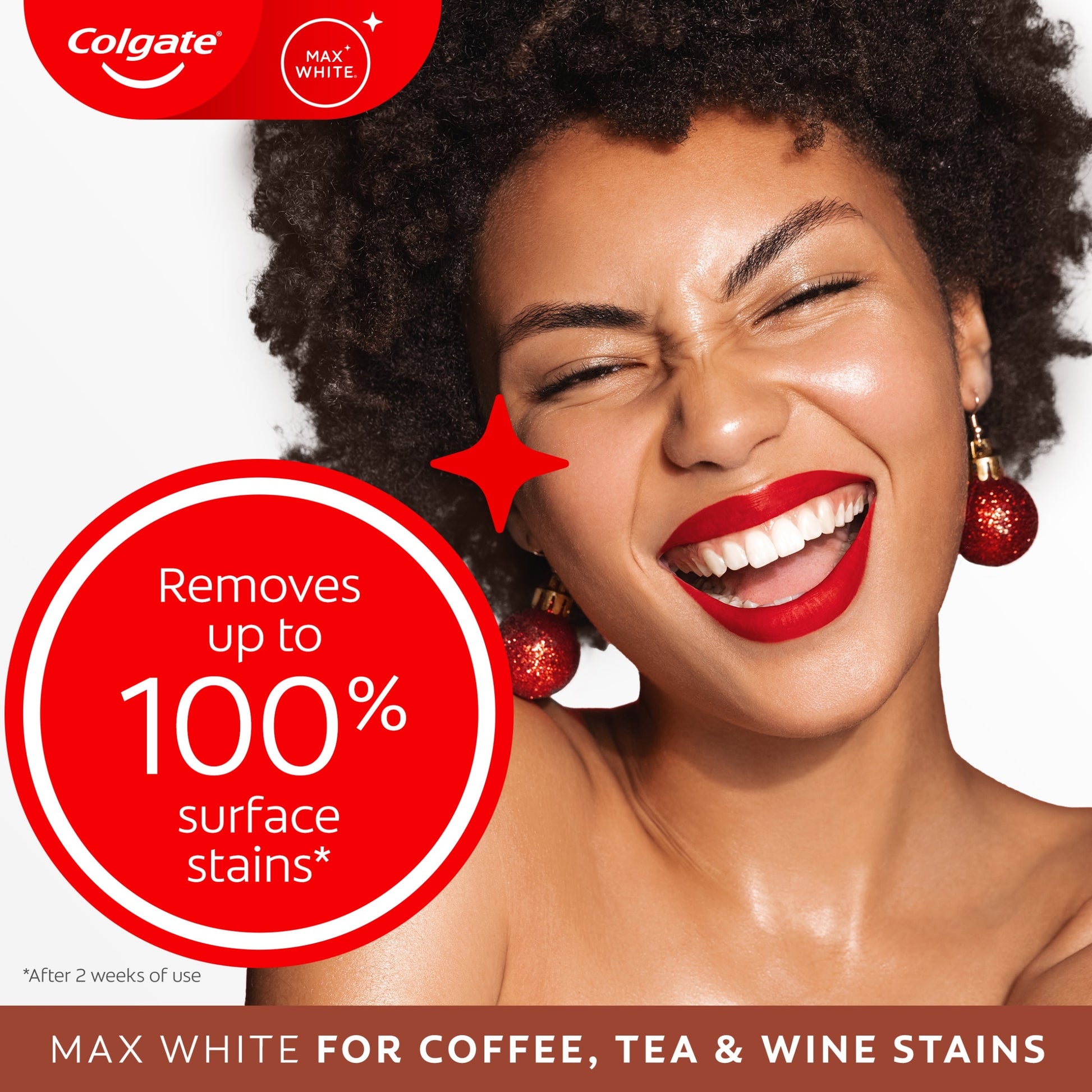 Colgate Max White For Coffee, Tea & Wine Stains Whitening Toothpaste 75ml — image 2