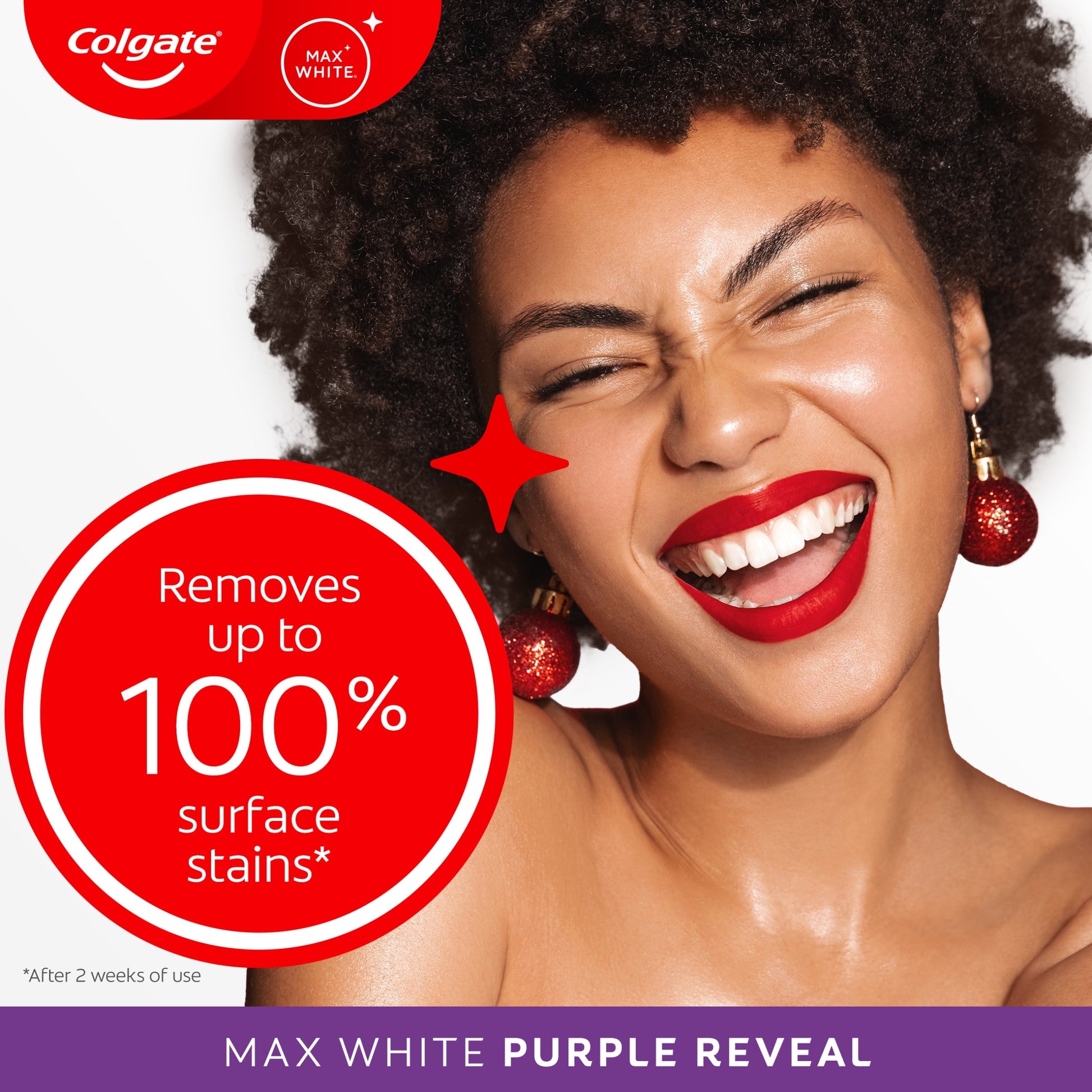 Colgate Max White Purple Reveal Whitening Toothpaste 125ml — image 2