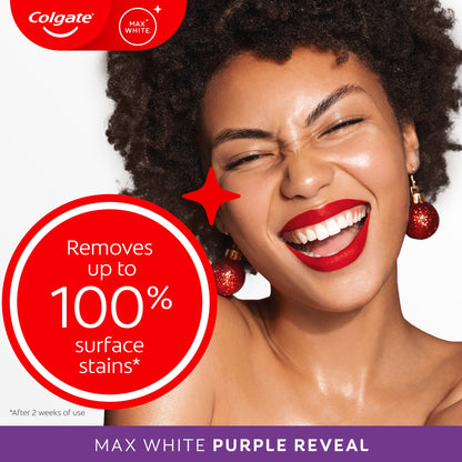 Colgate Max White Purple Reveal Whitening Toothpaste 125ml — image 2