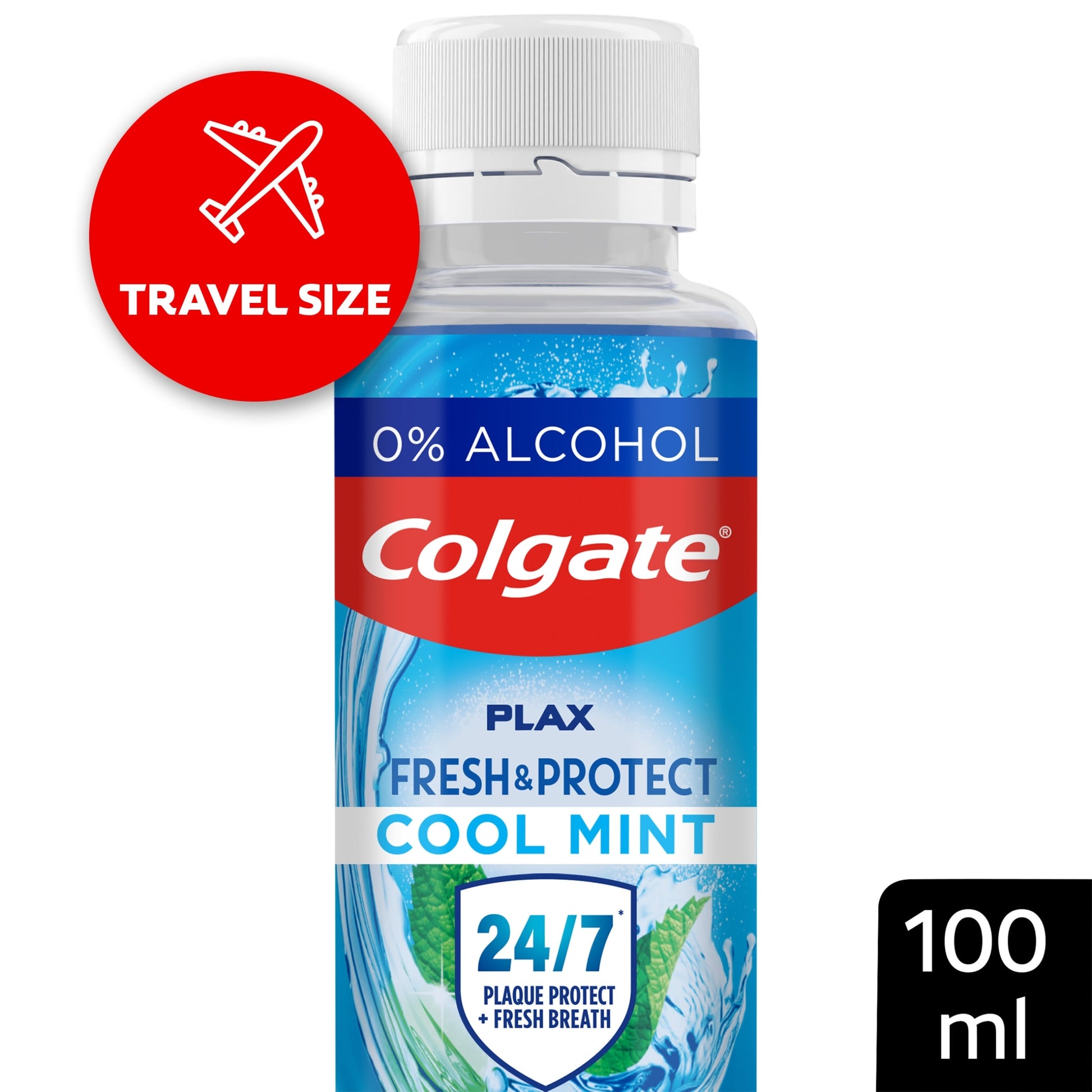 Colgate Plax Cool Mint Travel Mouthwash 100ml — image 1