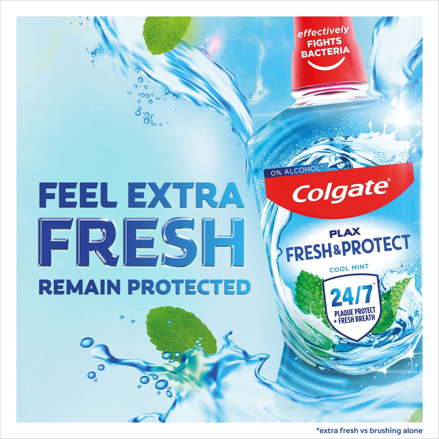 Colgate Plax Cool Mint Travel Mouthwash 100ml — image 3