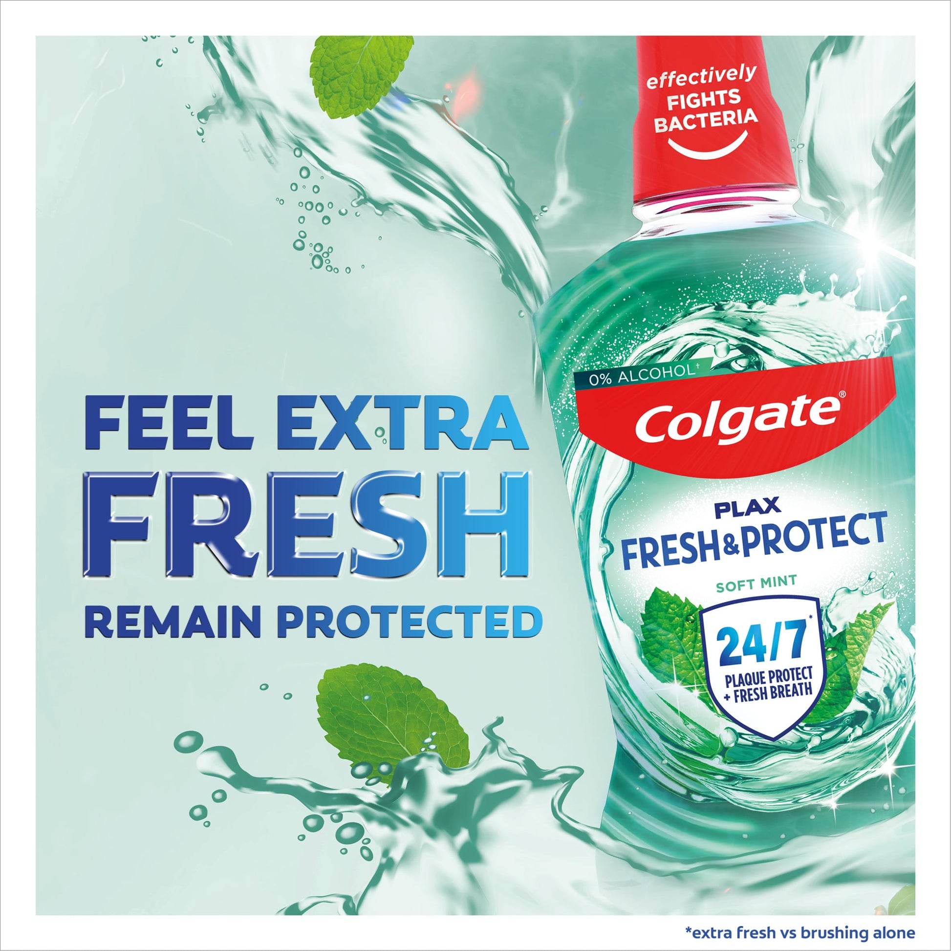 Colgate Plax Soft Mint Mouthwash Alcohol Free 500ml — image 2