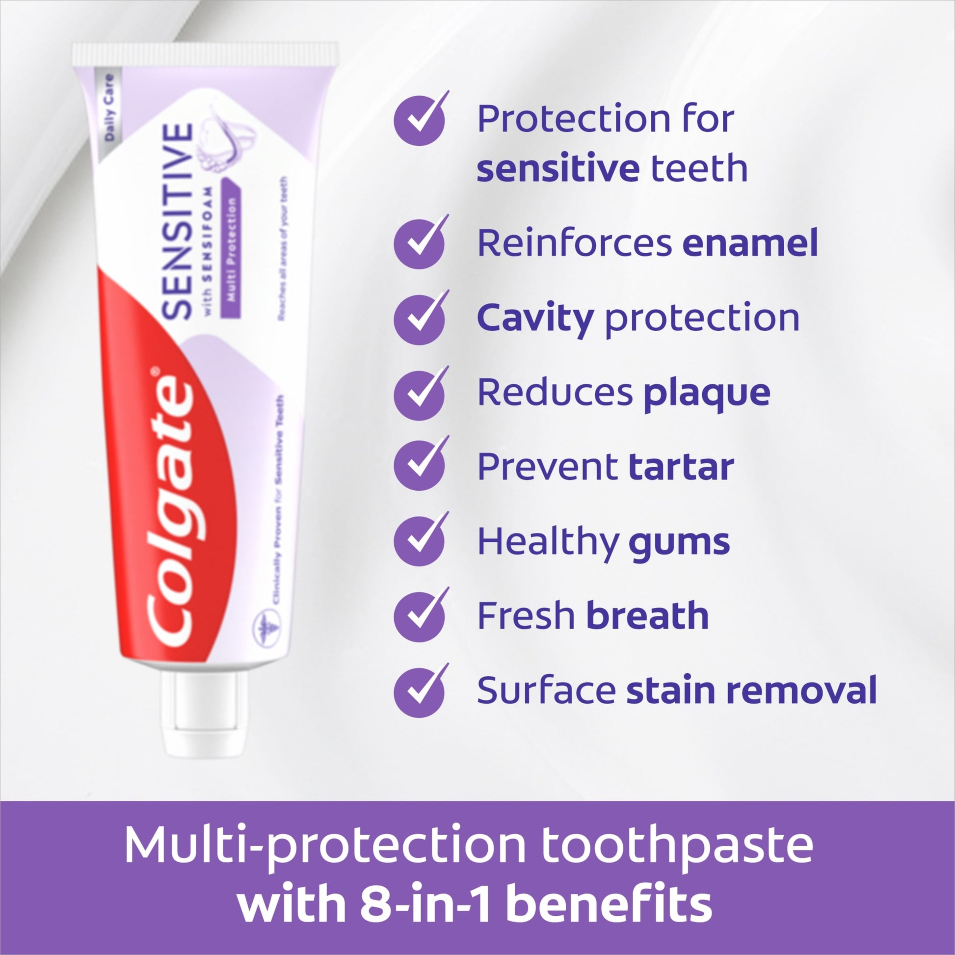 Colgate Sensitive Sensifoam Multi Protection Toothpaste 75ml — image 5
