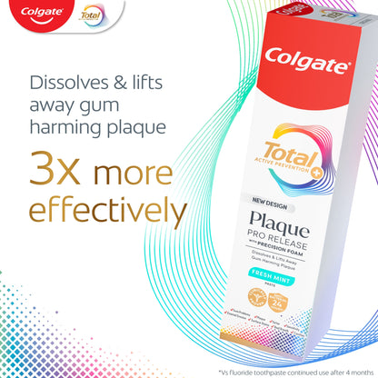 Colgate Total Plaque Pro-Release Toothpaste - Fresh Mint 75ml — image 2