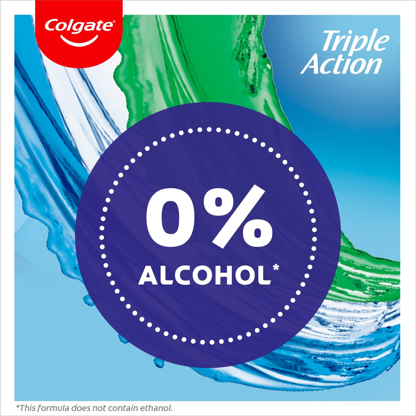 Colgate Triple Action Mouthwash Alcohol Free 500ml — image 2
