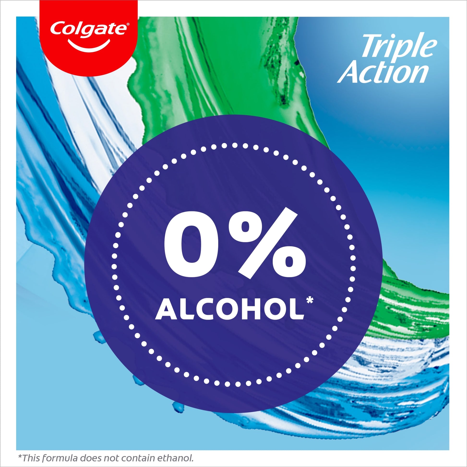 Colgate Triple Action Mouthwash Alcohol Free 500ml — image 2
