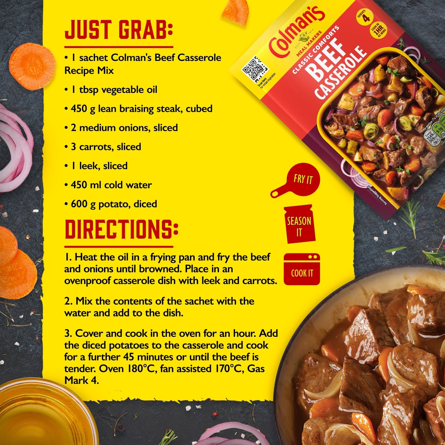 Colman's Beef Casserole Recipe Mix 40G — image 4