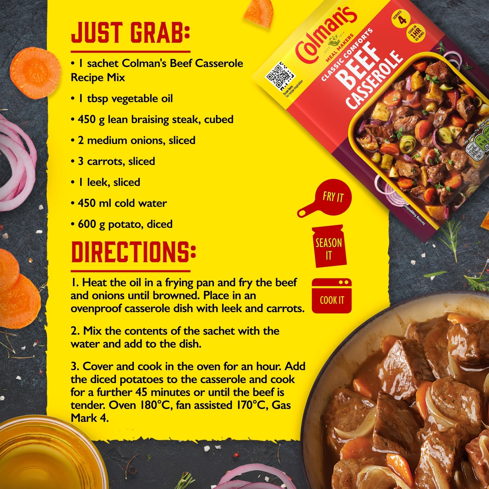 Colman's Beef Casserole Recipe Mix 40G — image 4