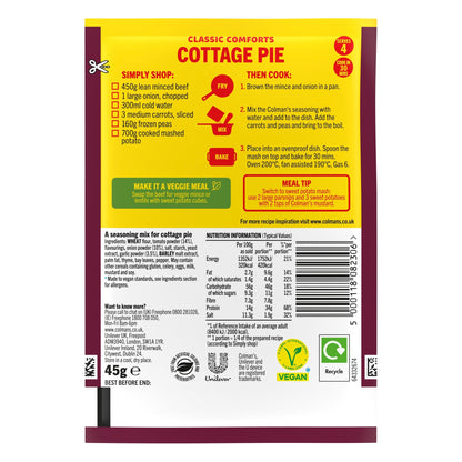 Colman's Cottage Pie Recipe Mix 45G — image 2