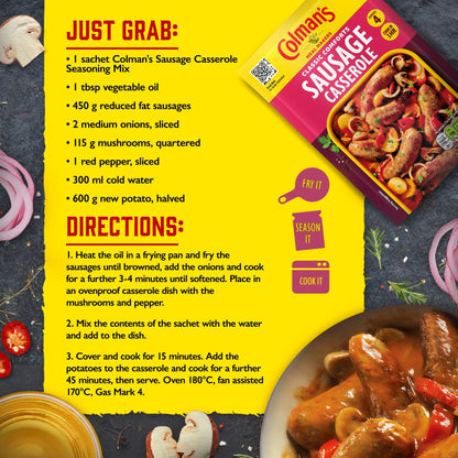 Colman's Sausage Casserole Recipe Mix 39G — image 4