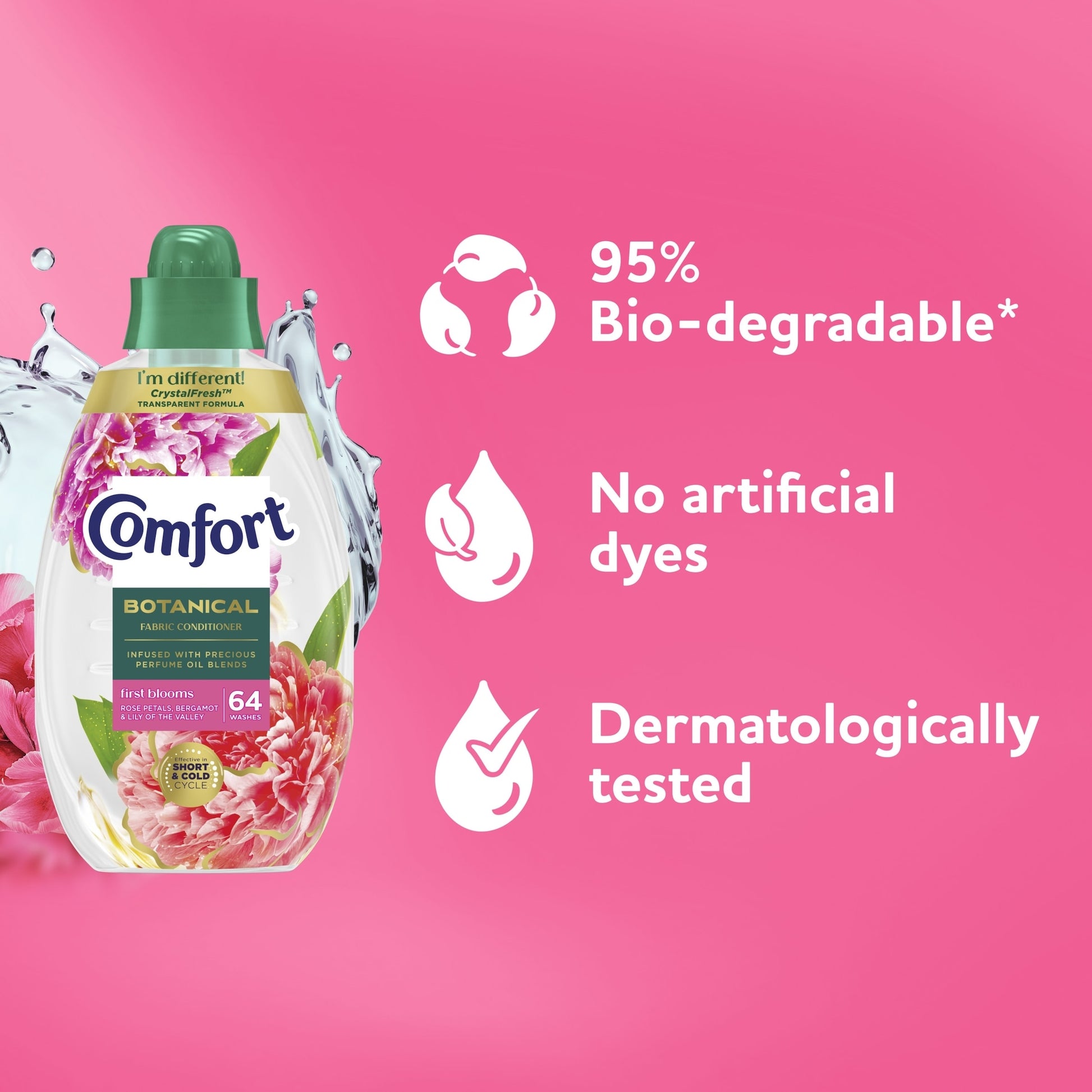 Comfort Botanical First Blooms Fabric Conditioner 64 Wash 960ml — image 4