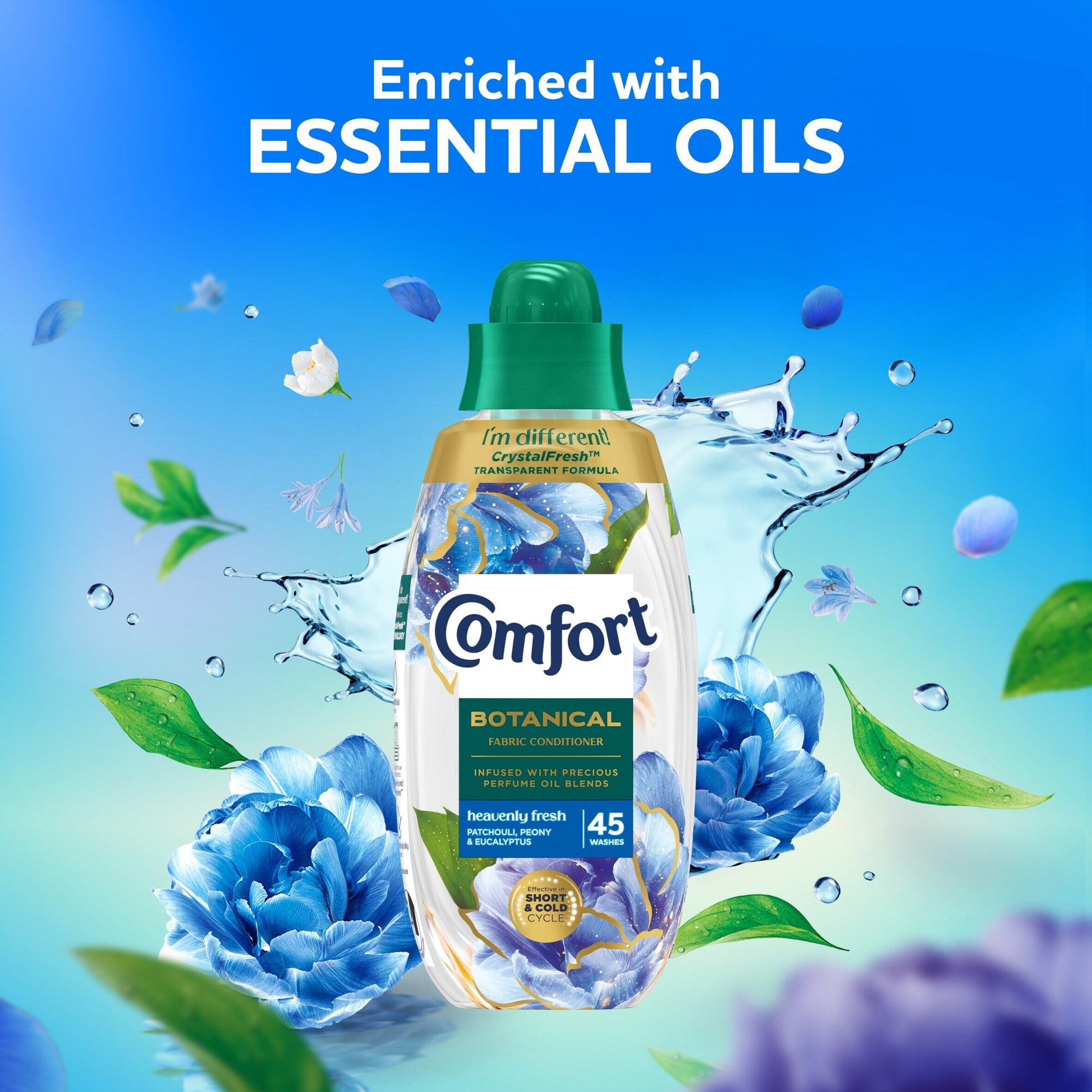 Comfort Botanical Heavenly Fresh Fabric Conditioner 45 Washes 675ml — image 3