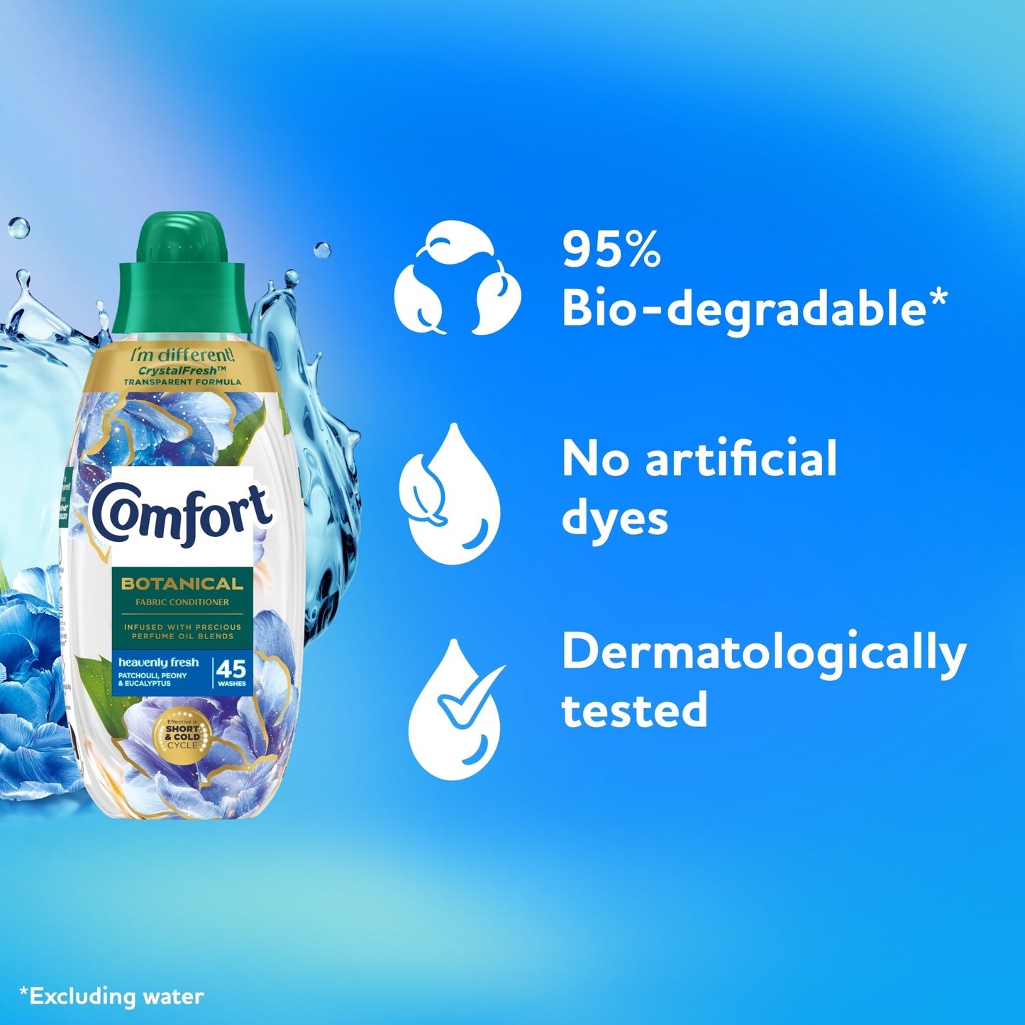 Comfort Botanical Heavenly Fresh Fabric Conditioner 45 Washes 675ml — image 4