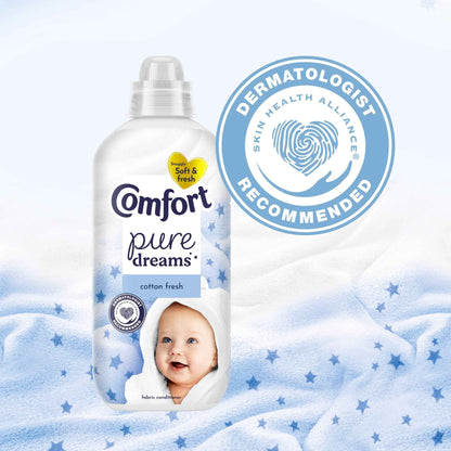 COMFORT Pure Dreams Fabric Conditioner Cotton Fresh 48 Washes 1440ml
