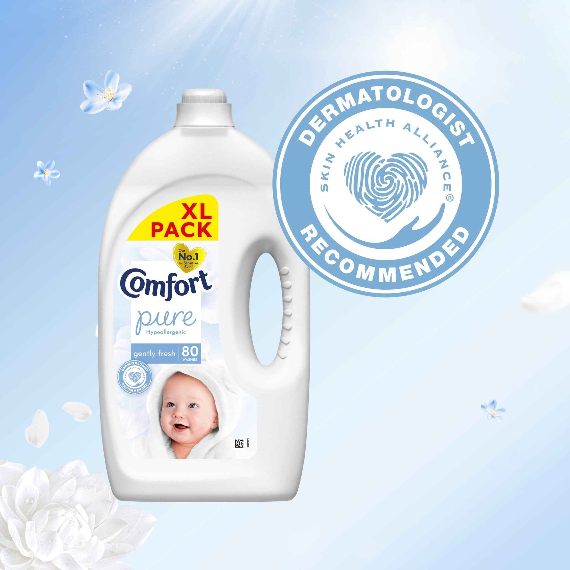 COMFORT Pure Sensitive Gently Fresh Fabric Conditioner 80 Washes