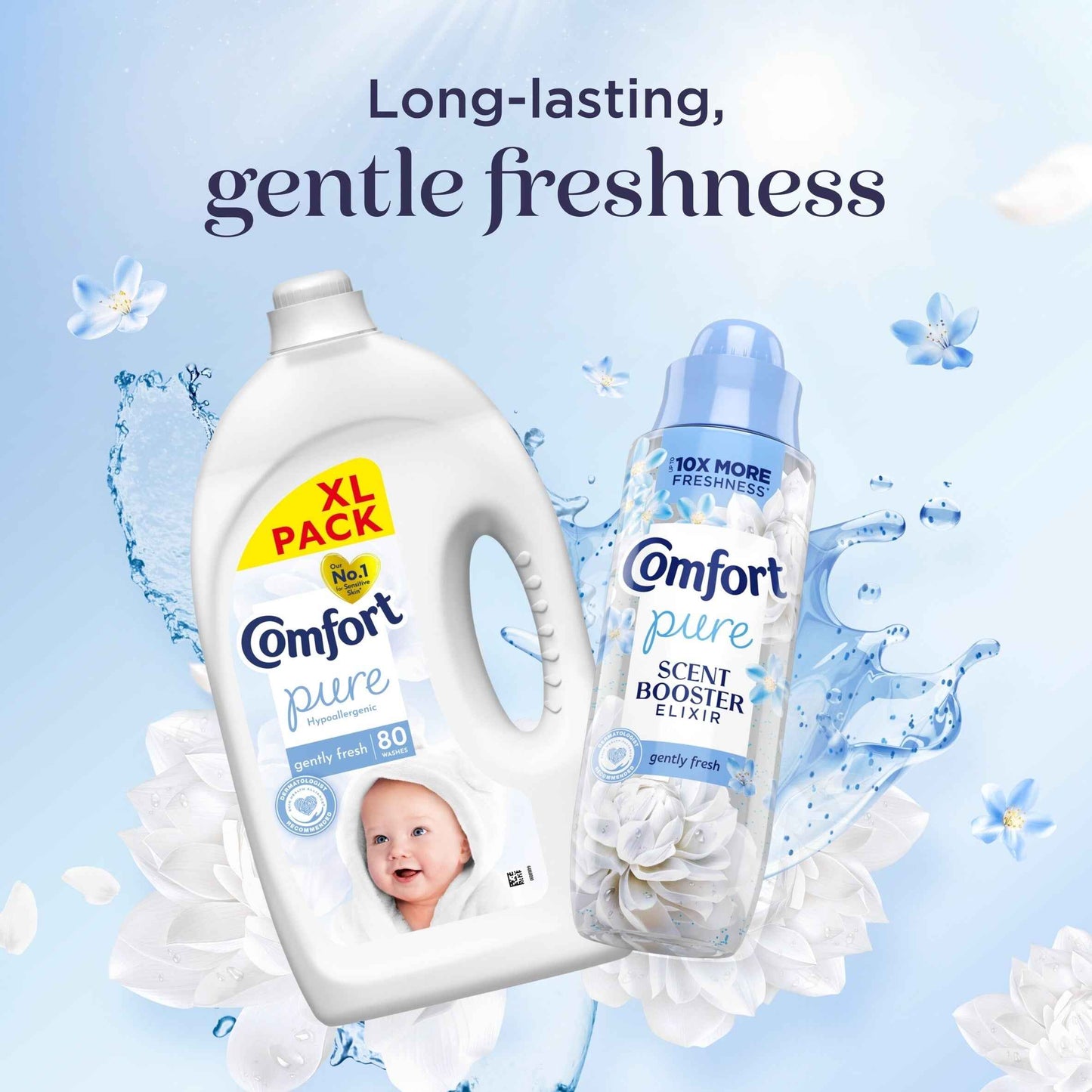 COMFORT Pure Sensitive Gently Fresh Fabric Conditioner 80 Washes