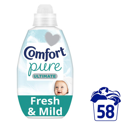 Comfort Ultimate Pure Fresh & Mild Fabric Ultra-Concentrated Fabric Conditioner 58 Wash 870ML — image 1