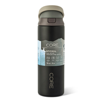 Core Kitchen Black Hydra Dual Function Water Bottle 710ml — image 1
