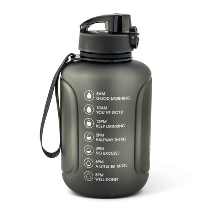 CORE KITCHEN Black Plastic Barrel Water Bottle 1.5l