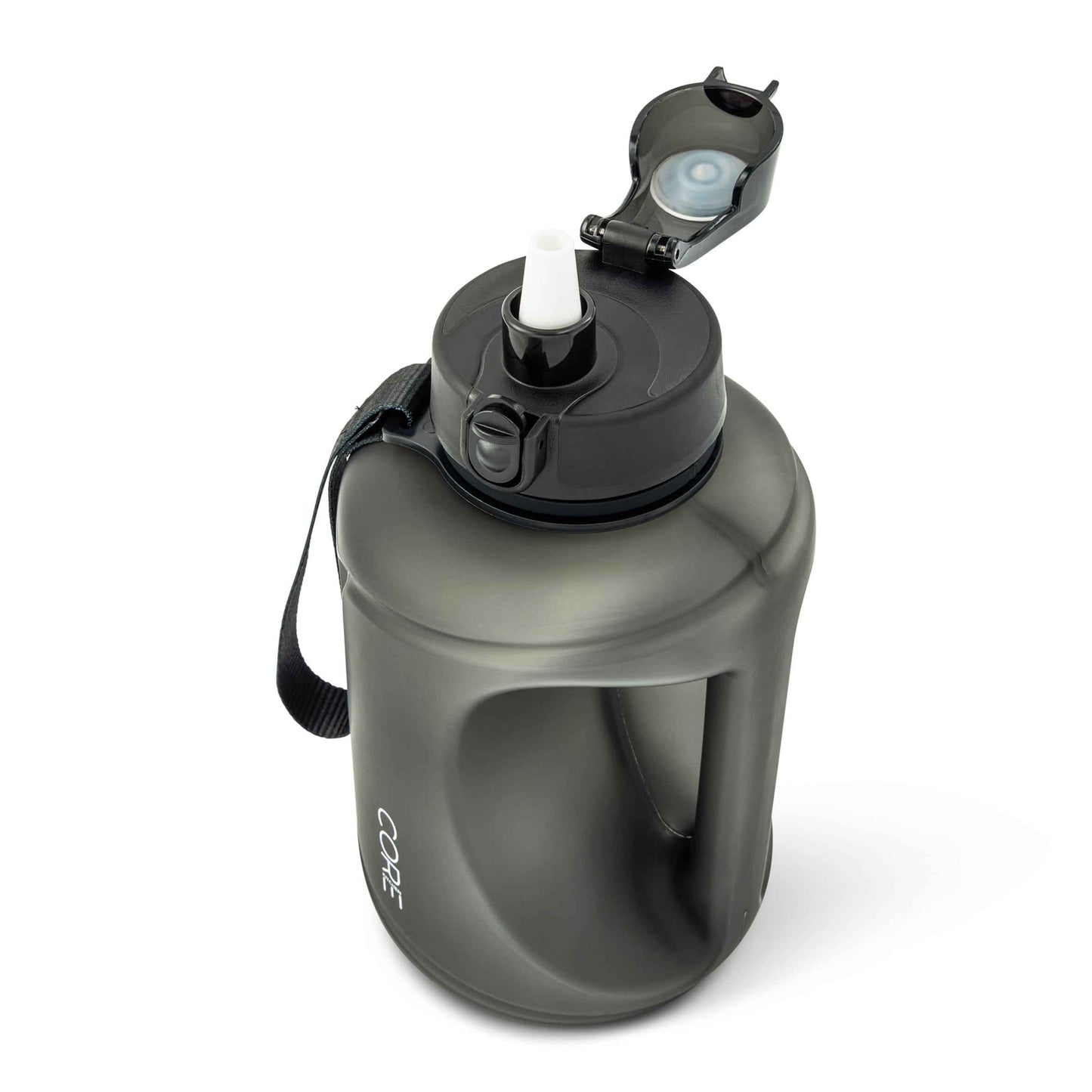CORE KITCHEN Black Plastic Barrel Water Bottle 1.5l